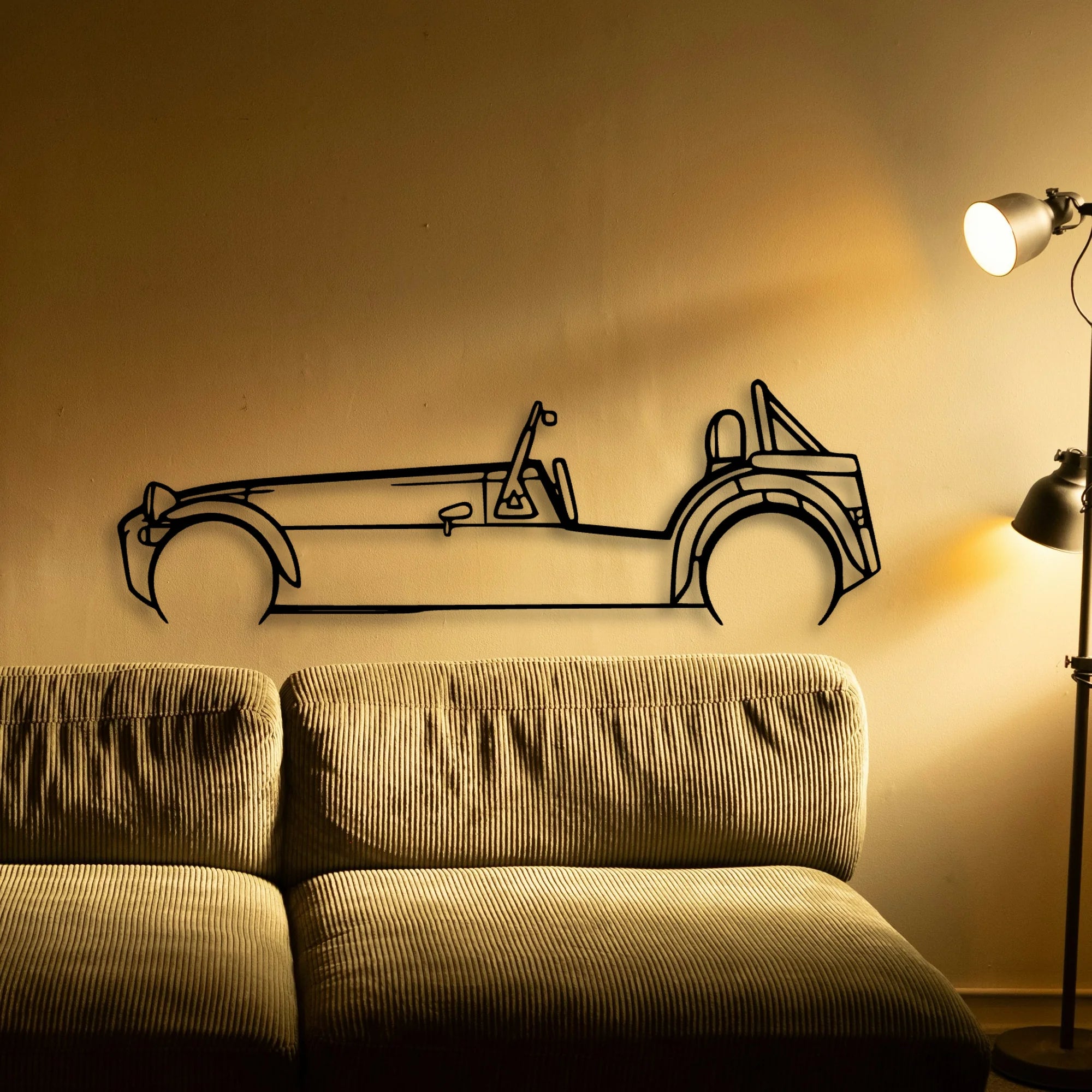 Super 7 Classic Silhouette Metal Wall Art - Tinvibe