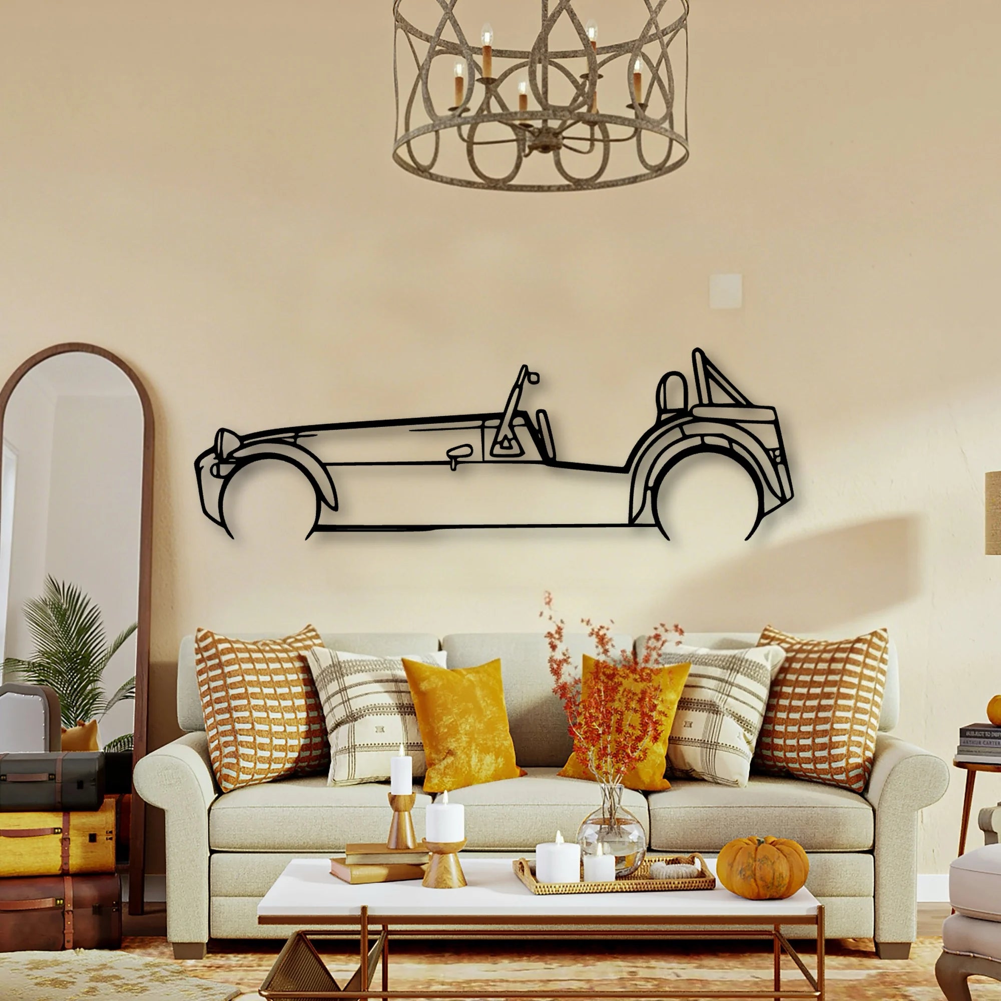 Super 7 Classic Silhouette Metal Wall Art - Tinvibe