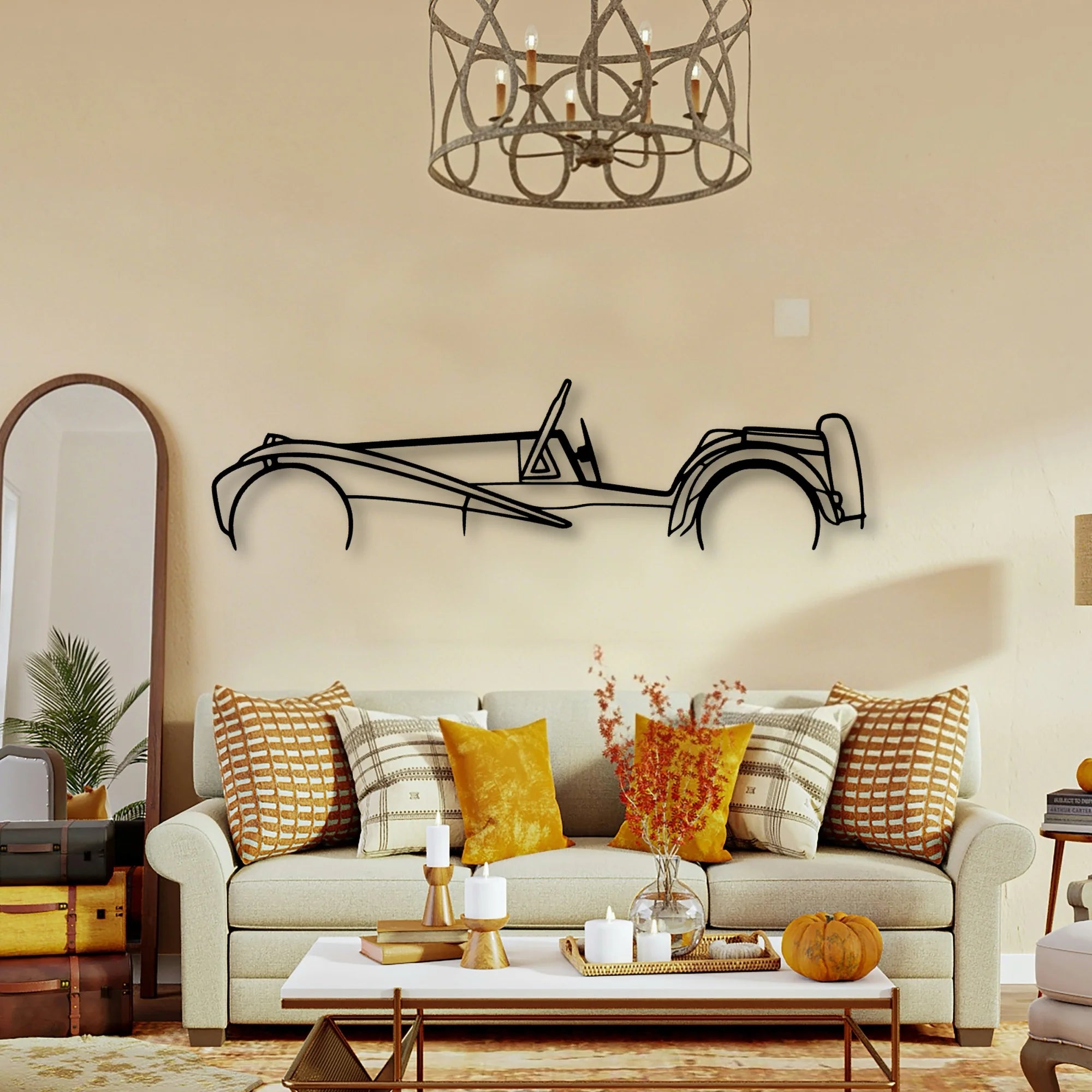 Super Seven Classic Silhouette Metal Wall Art - Tinvibe