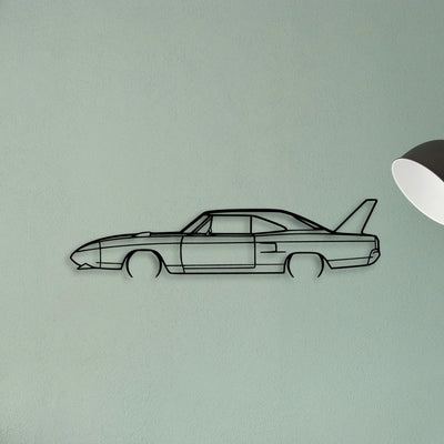 Superbird 1970 Classic Silhouette Metal Wall Art - Tinvibe