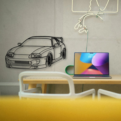 Supra 1994 Angle Classic Silhouette Metal Wall Art - Tinvibe