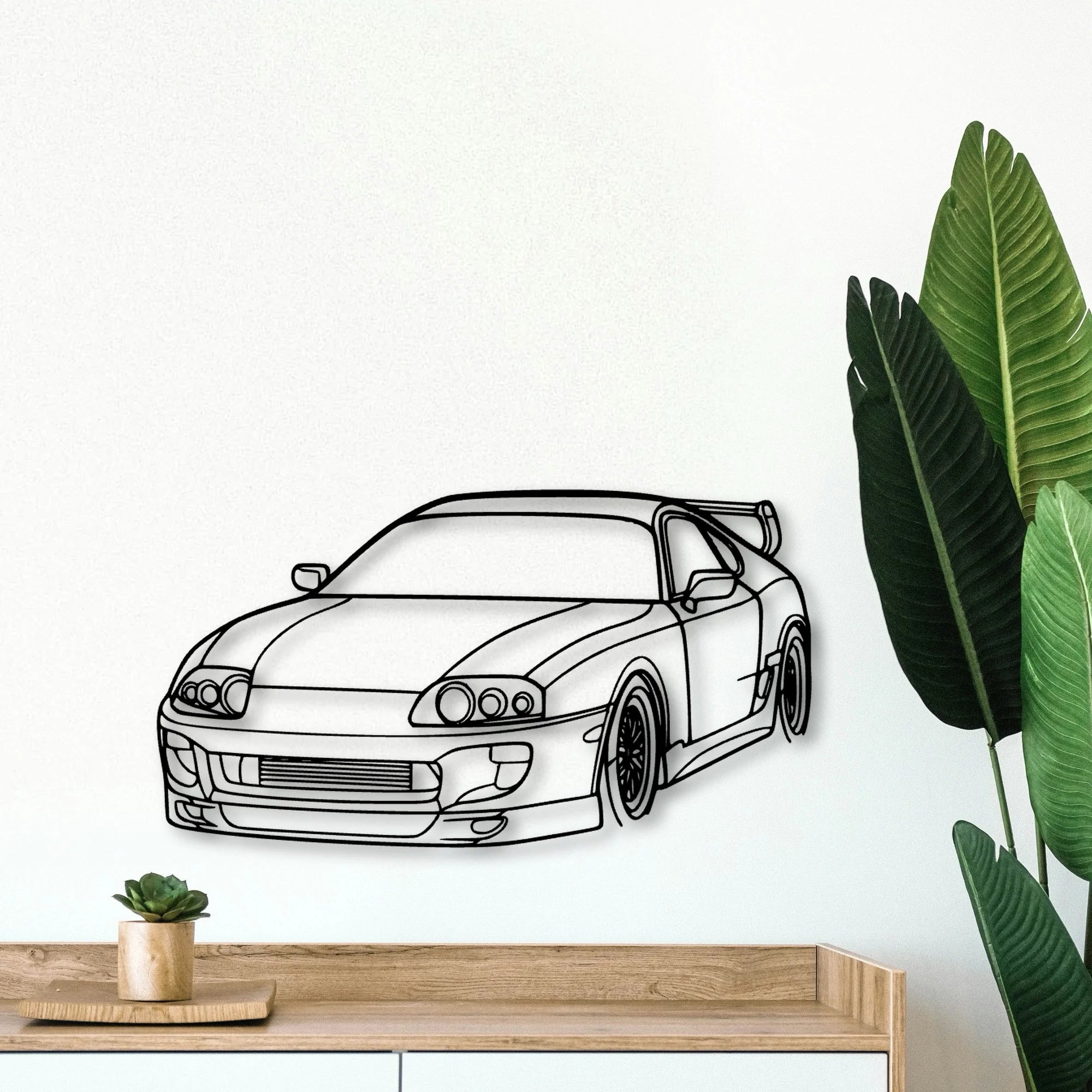 Supra 1994 Angle Classic Silhouette Metal Wall Art - Tinvibe