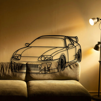 Supra 1994 Angle Classic Silhouette Metal Wall Art - Tinvibe