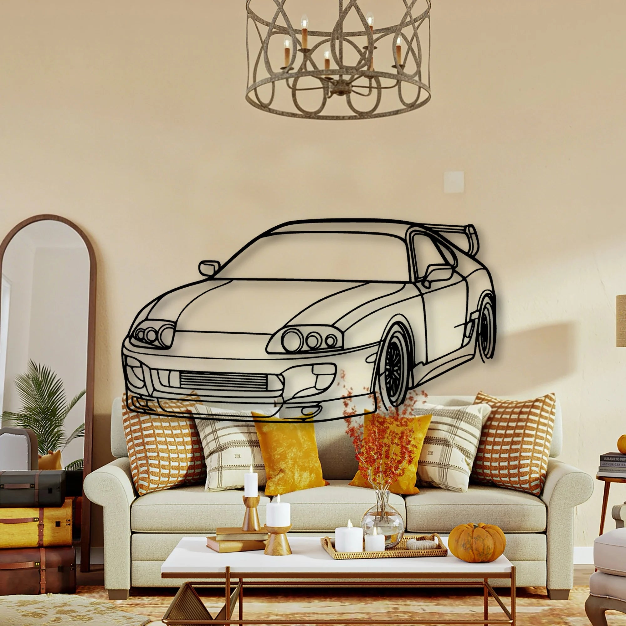 Supra 1994 Angle Classic Silhouette Metal Wall Art - Tinvibe