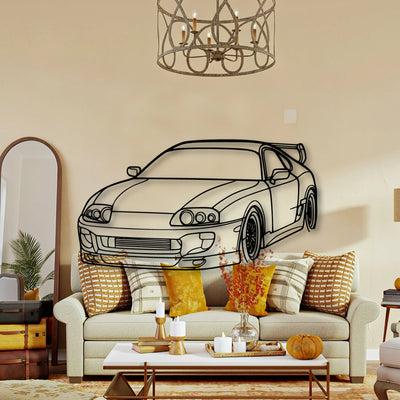 Supra 1994 Angle Classic Silhouette Metal Wall Art - Tinvibe