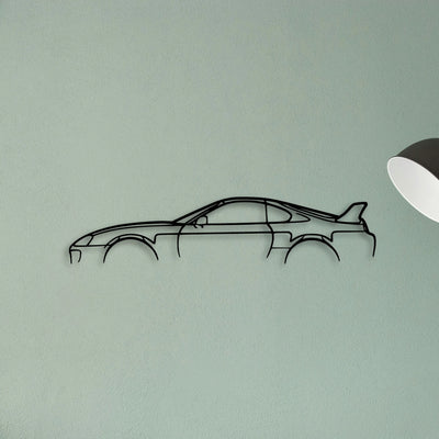 Supra MK4 Classic Silhouette Metal Wall Art - Tinvibe
