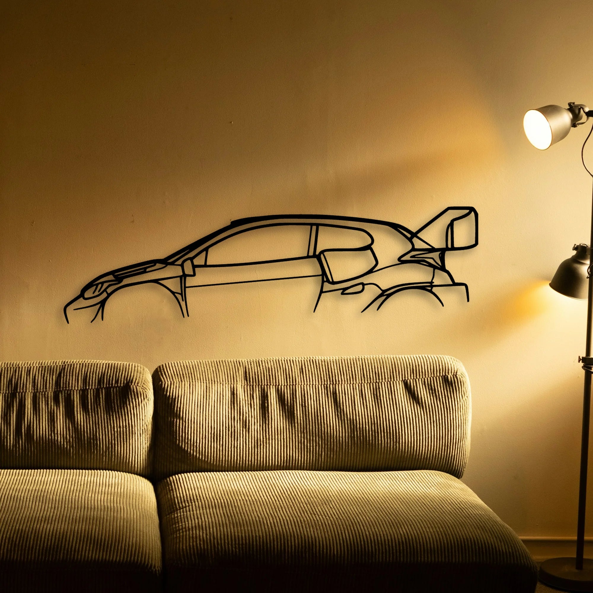 TGR RALLY1 Classic Silhouette Metal Wall Art - Tinvibe