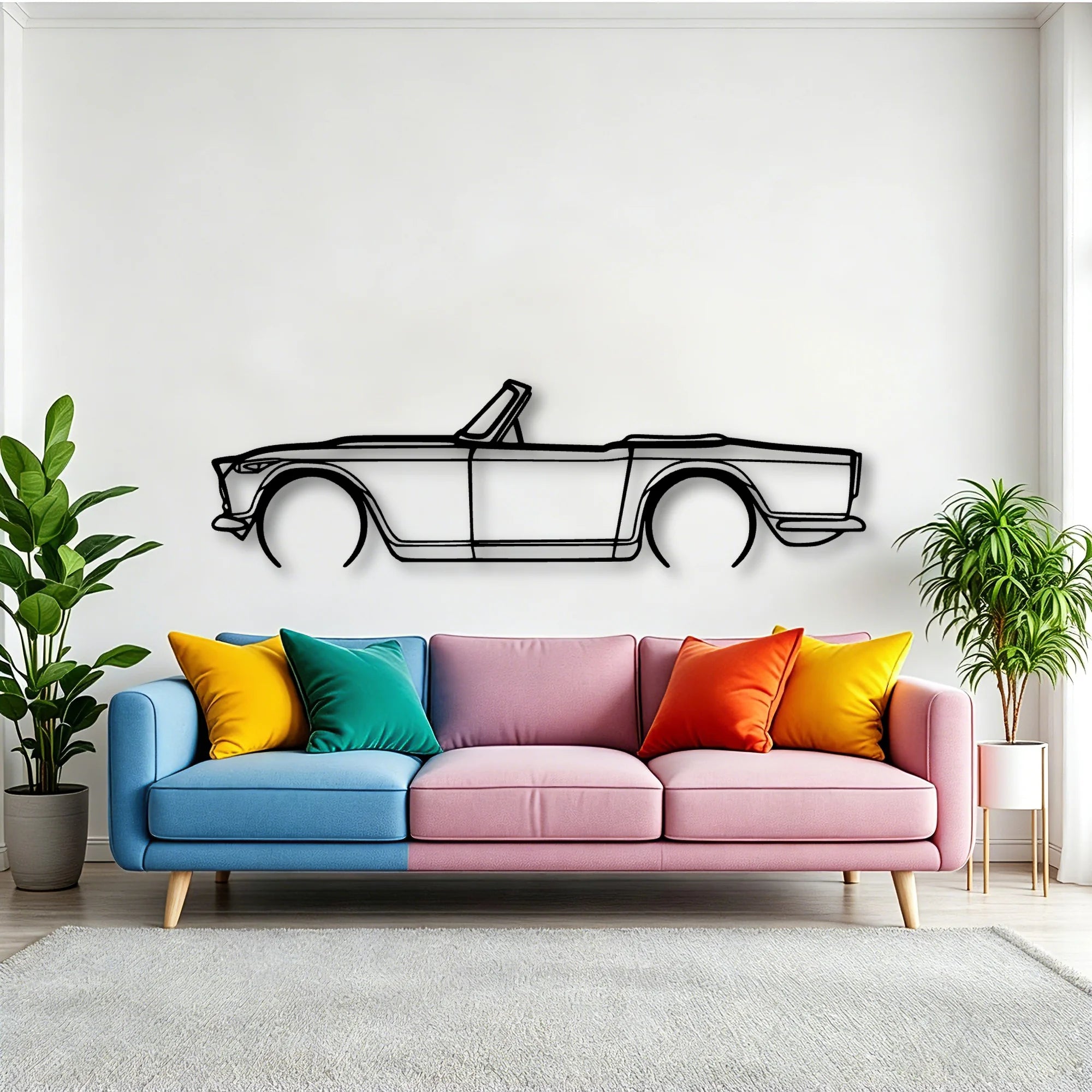 TR4A IRS 2 Classic Silhouette Metal Wall Art - Tinvibe