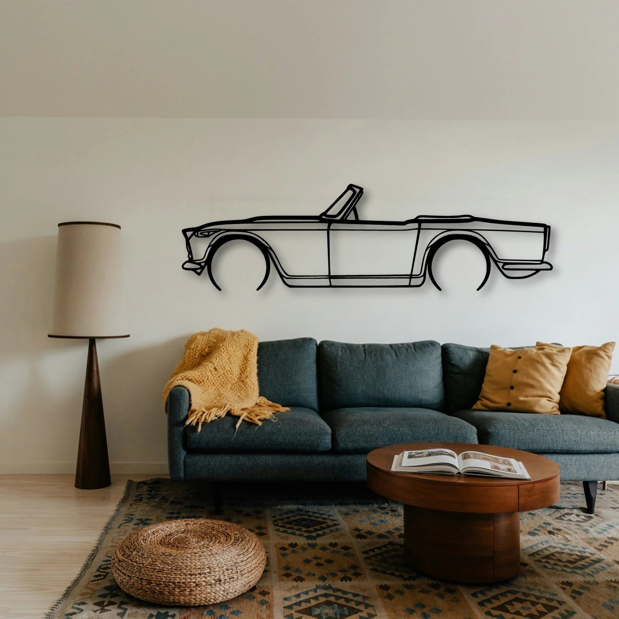 TR4A IRS 2 Classic Silhouette Metal Wall Art - Tinvibe