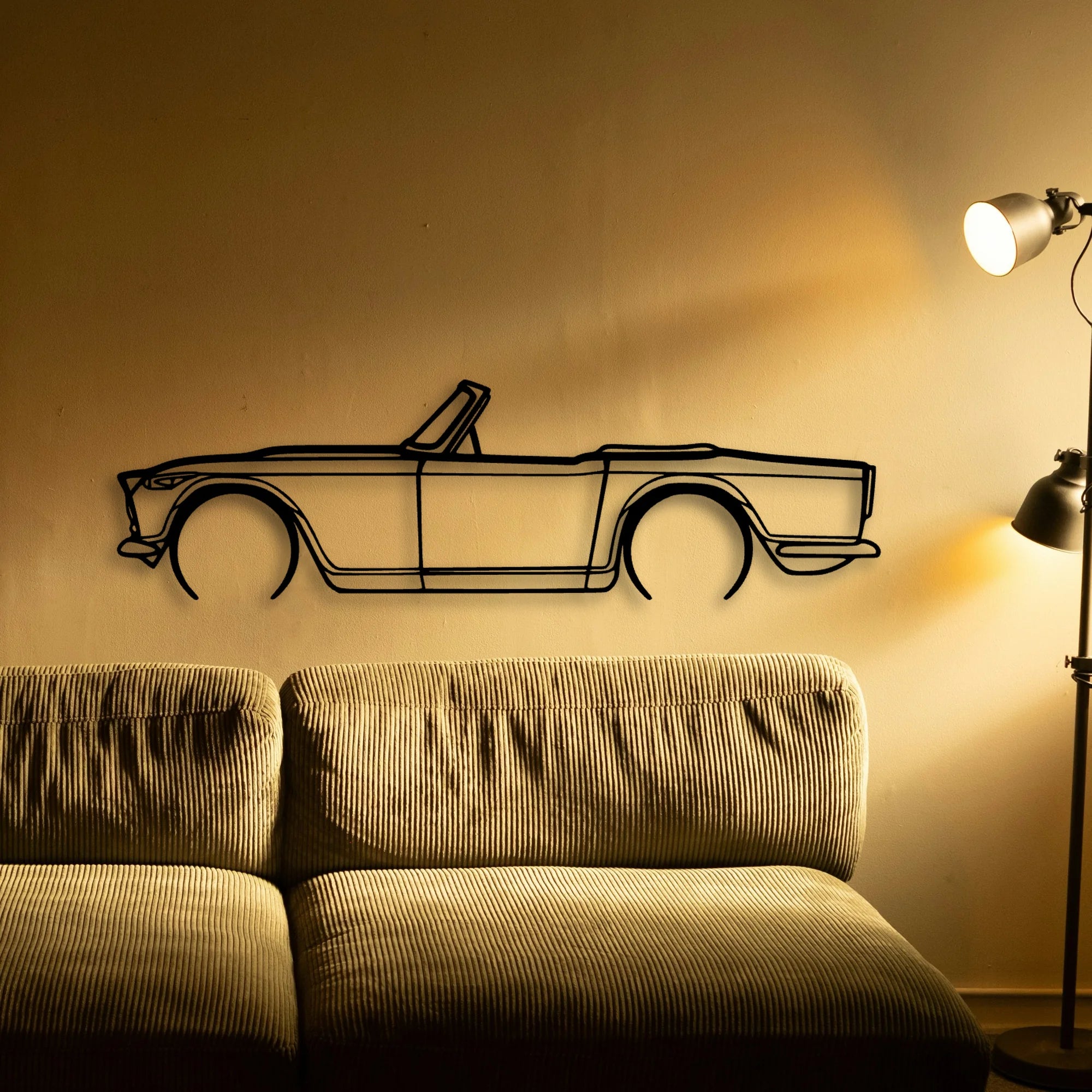 TR4A IRS 2 Classic Silhouette Metal Wall Art - Tinvibe