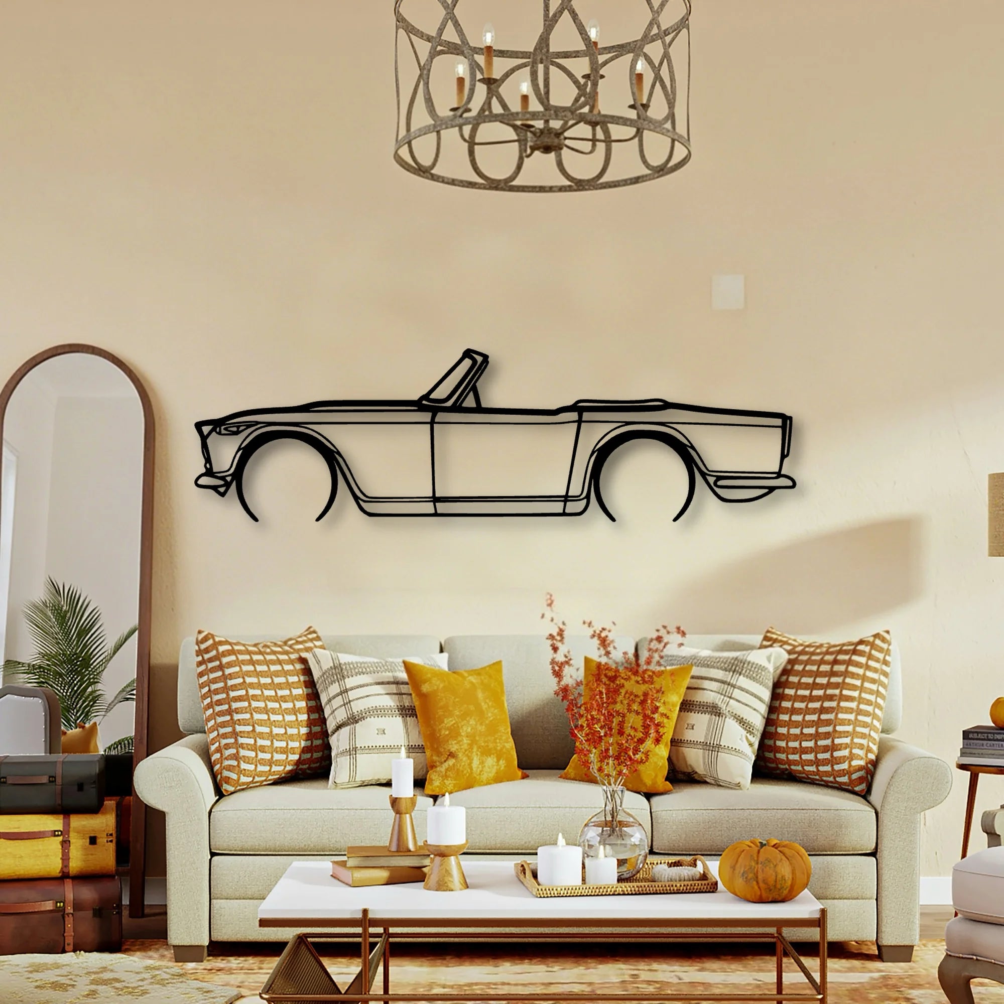 TR4A IRS 2 Classic Silhouette Metal Wall Art - Tinvibe