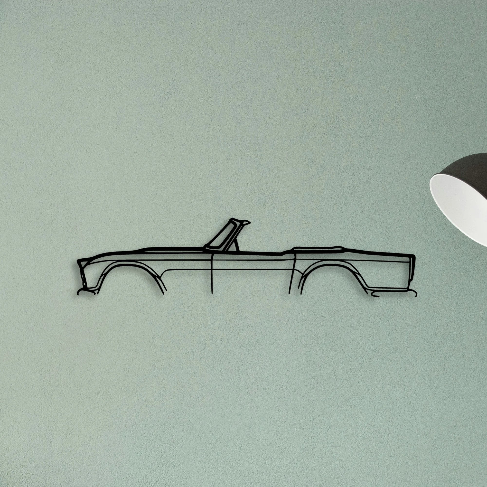 TR4 1965 Classic Silhouette Metal Wall Art - Tinvibe