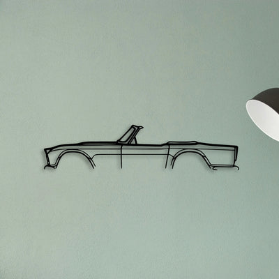 TR4 1965 Classic Silhouette Metal Wall Art - Tinvibe