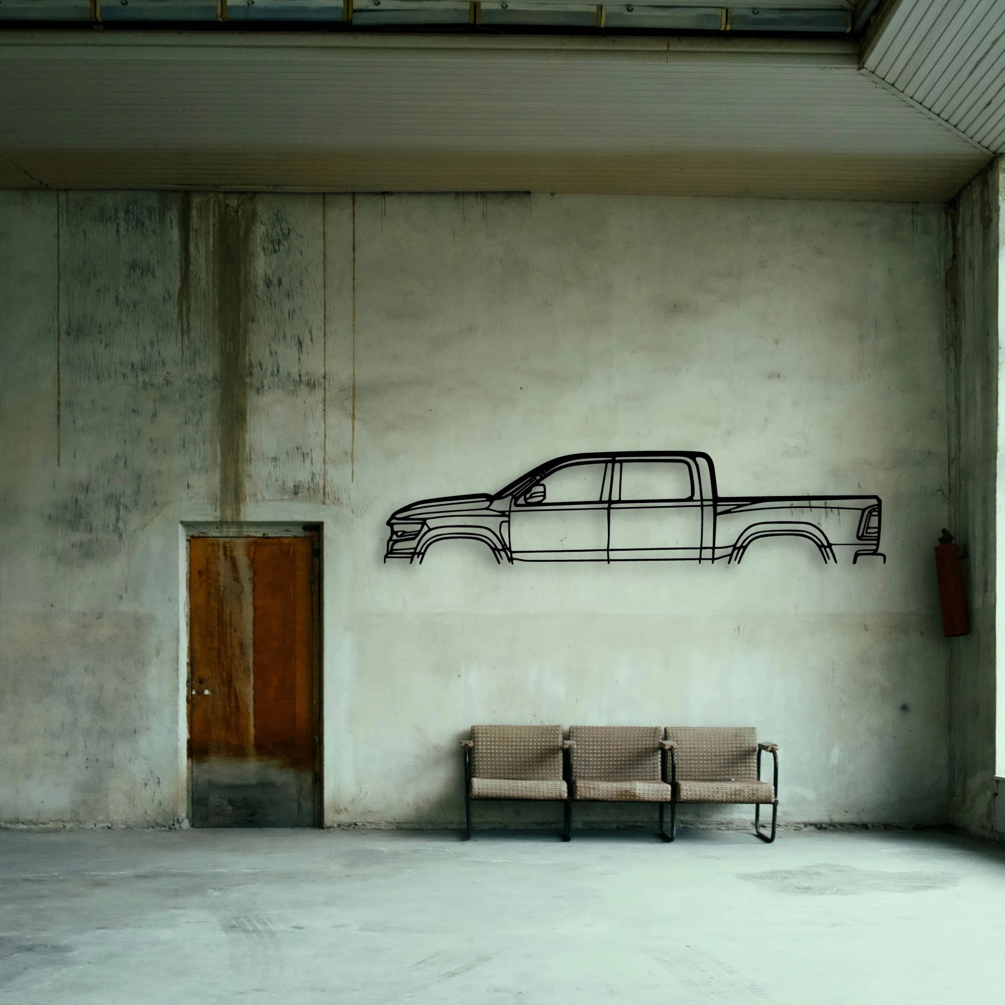TRX 2021 Classic Silhouette Metal Wall Art - Tinvibe