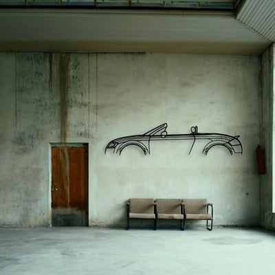 TT MK1 Roadster 2001 Classic Silhouette Metal Wall Art - Tinvibe