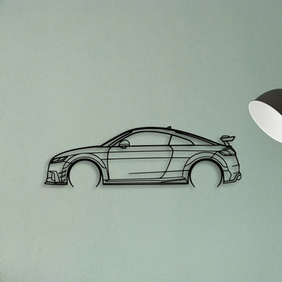 TT RS 8S 2017 2 Classic Silhouette Metal Wall Art - Tinvibe