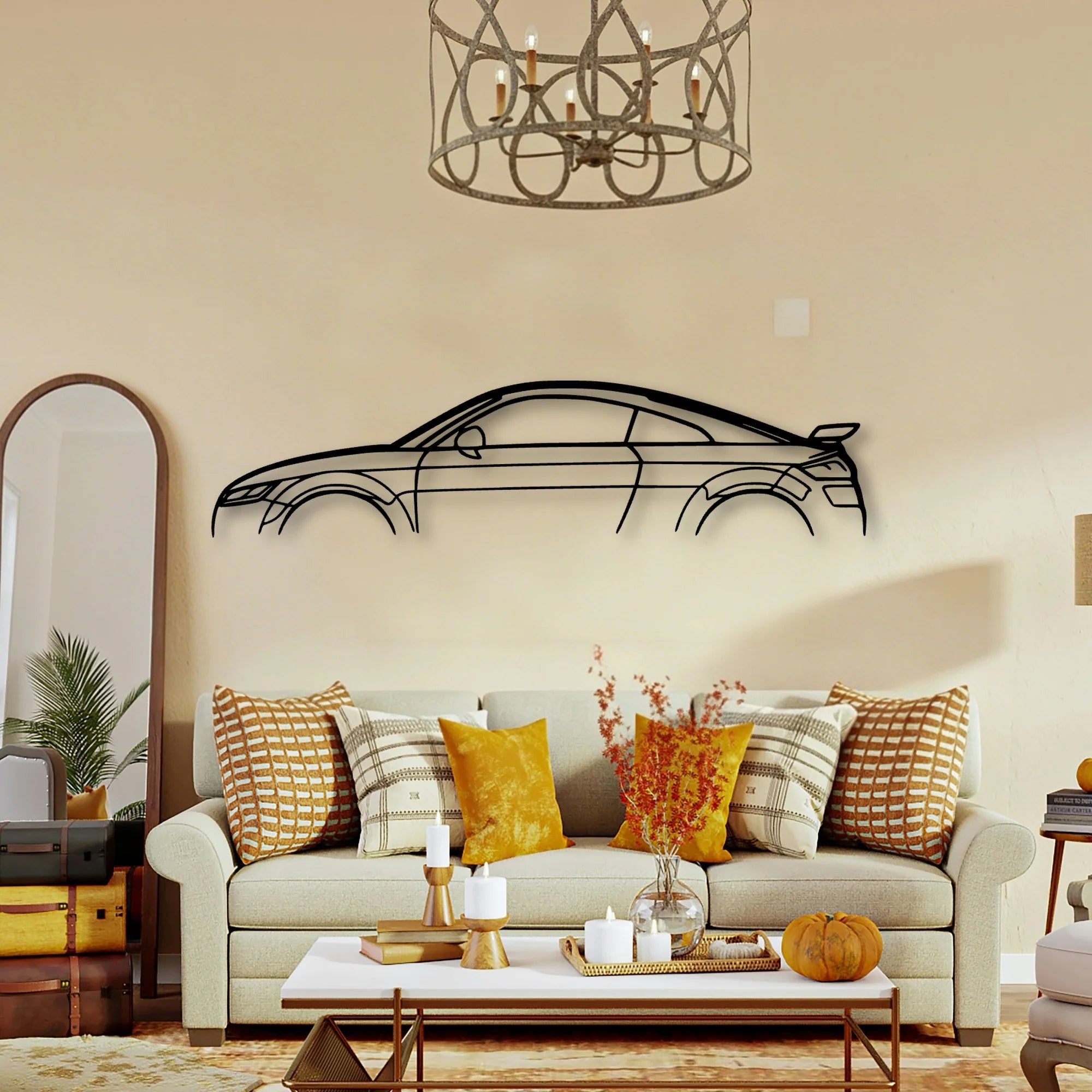 TT RS MK3 Classic Silhouette Metal Wall Art - Tinvibe