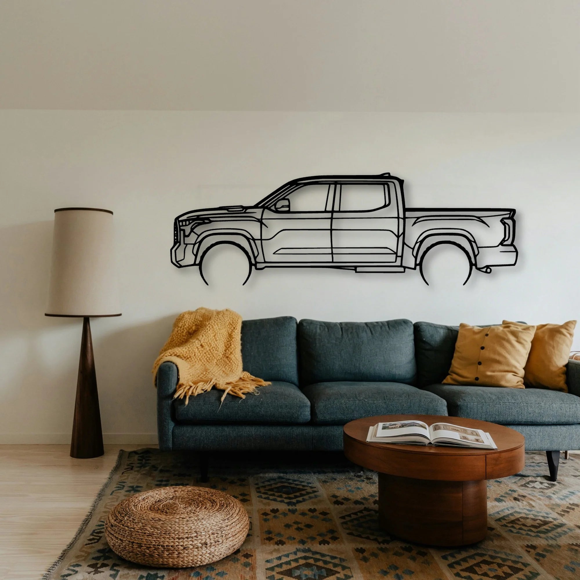 TUNDRA 2022 2 Classic Silhouette Metal Wall Art - Tinvibe
