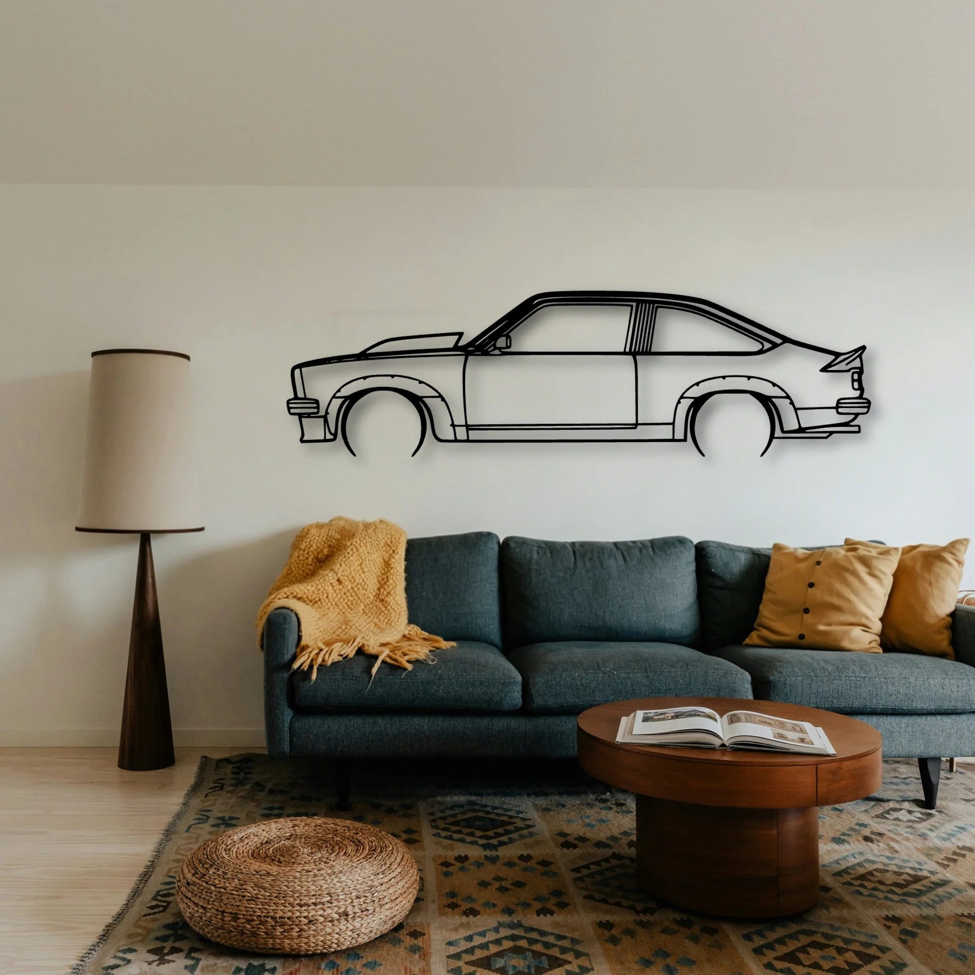 Torana 1977 Classic Silhouette Metal Wall Art - Tinvibe