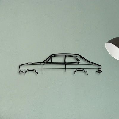Torana Coupe 1973 Classic Silhouette Metal Wall Art - Tinvibe