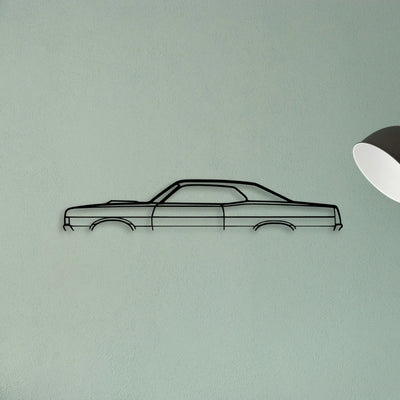 Torino GT 1969 Classic Silhouette Metal Wall Art - Tinvibe