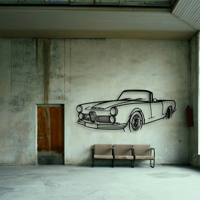 Touring Spider 1960 Angle Classic Silhouette Metal Wall Art - Tinvibe
