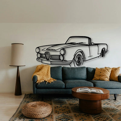 Touring Spider 1960 Angle Classic Silhouette Metal Wall Art - Tinvibe