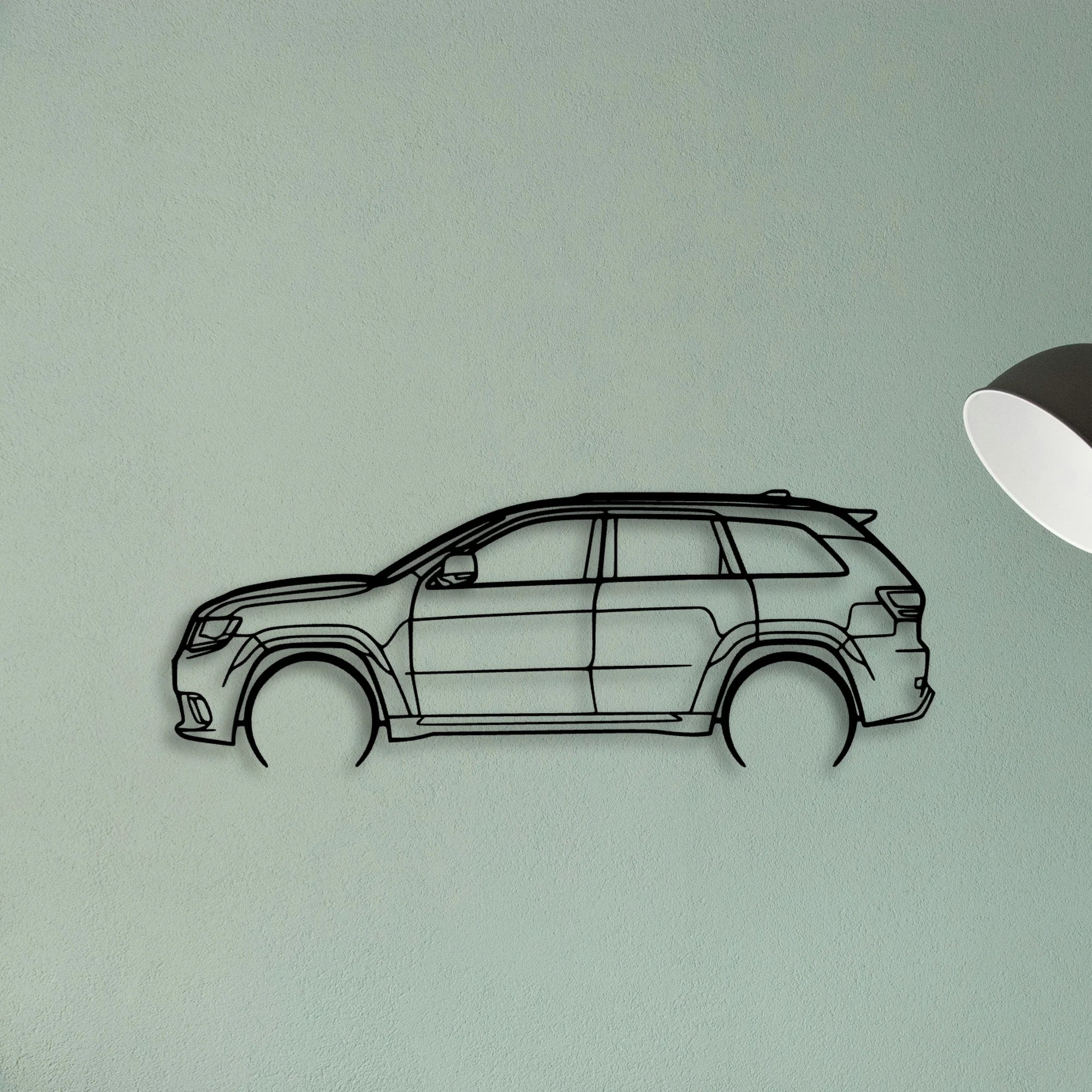 Trackhawk 2018 Classic Silhouette Metal Wall Art - Tinvibe