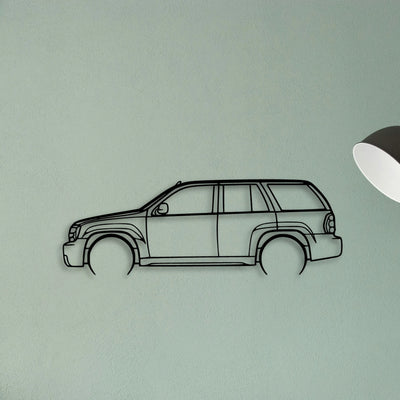 Trailblazer SS 2007 Classic Silhouette Metal Wall Art - Tinvibe