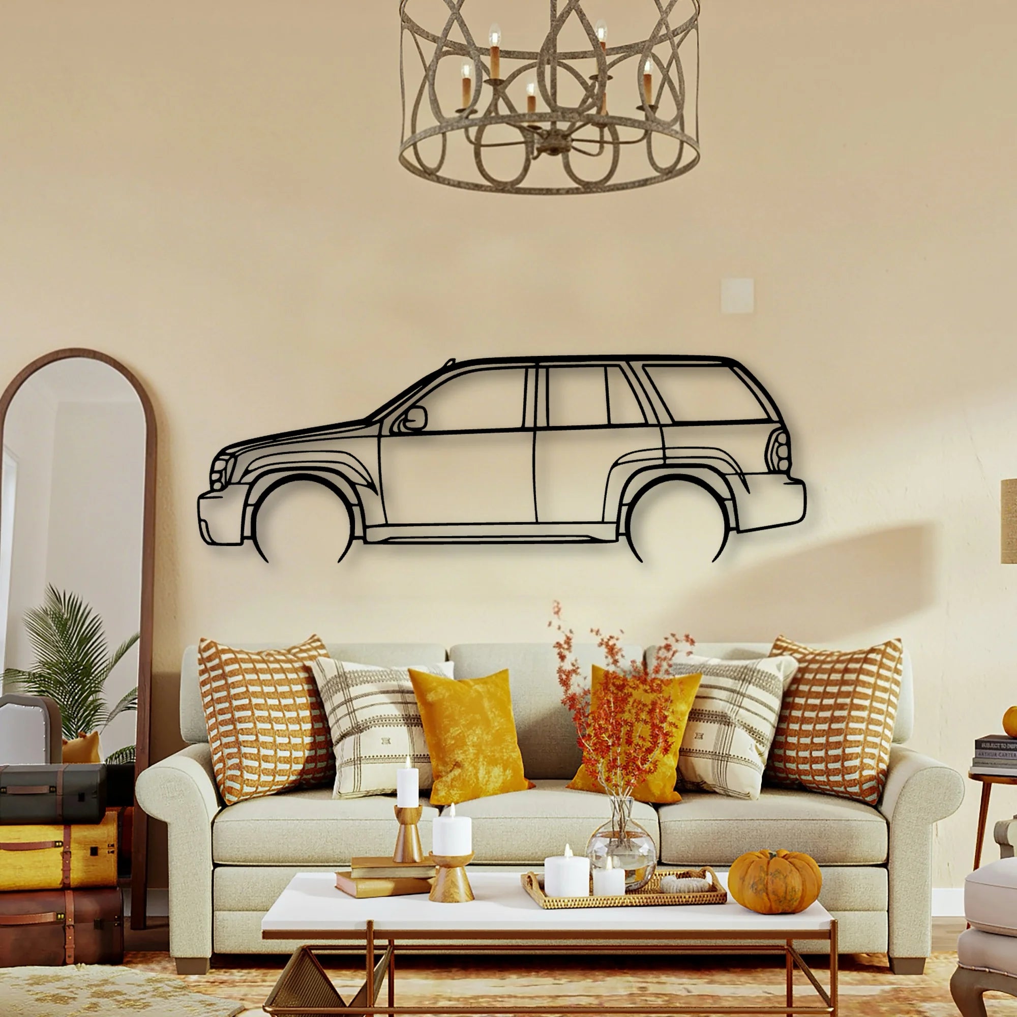 Trailblazer SS 2007 Classic Silhouette Metal Wall Art - Tinvibe