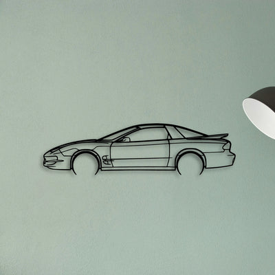 Trans AM 1998 Classic Silhouette Metal Wall Art - Tinvibe