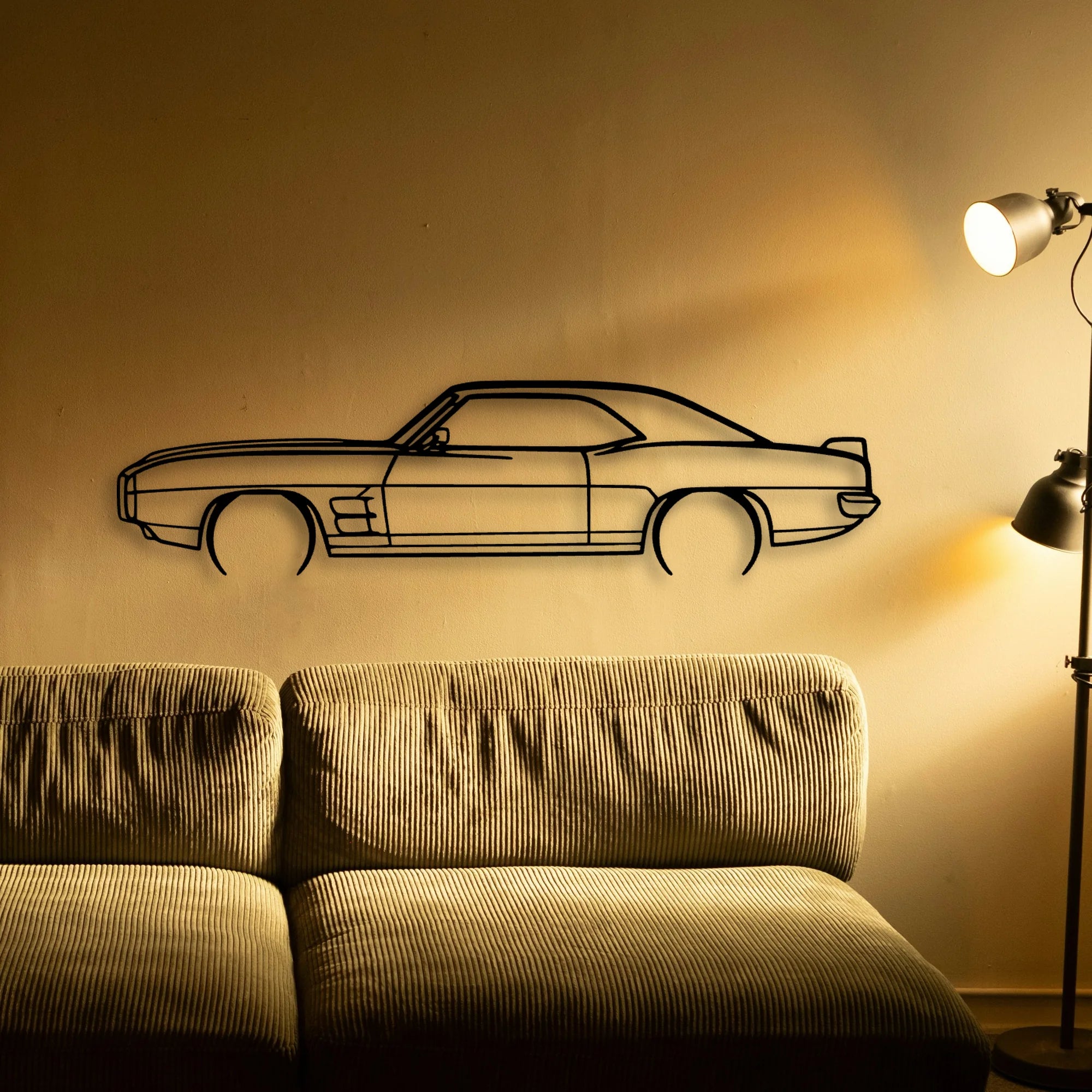 Trans AM 1969 Classic Silhouette Metal Wall Art - Tinvibe