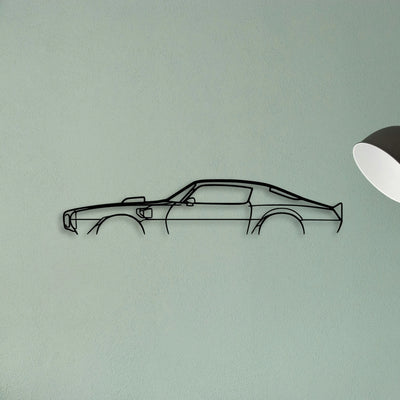 Trans AM 1973 Classic Silhouette Metal Wall Art - Tinvibe