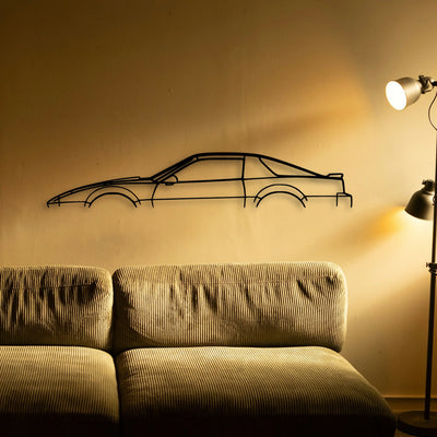 Trans AM 1982 Classic Silhouette Metal Wall Art - Tinvibe