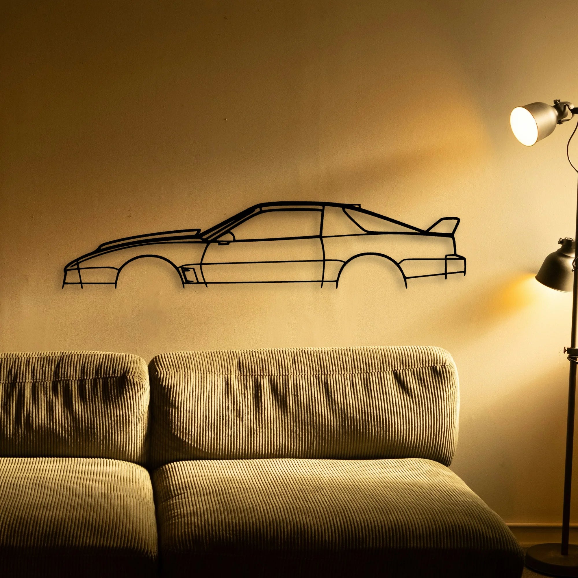 Trans AM 1986 Classic Silhouette Metal Wall Art - Tinvibe