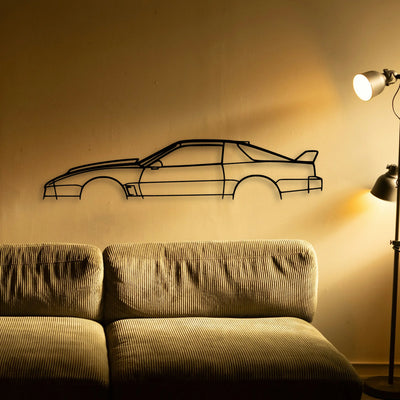 Trans AM 1986 Classic Silhouette Metal Wall Art - Tinvibe
