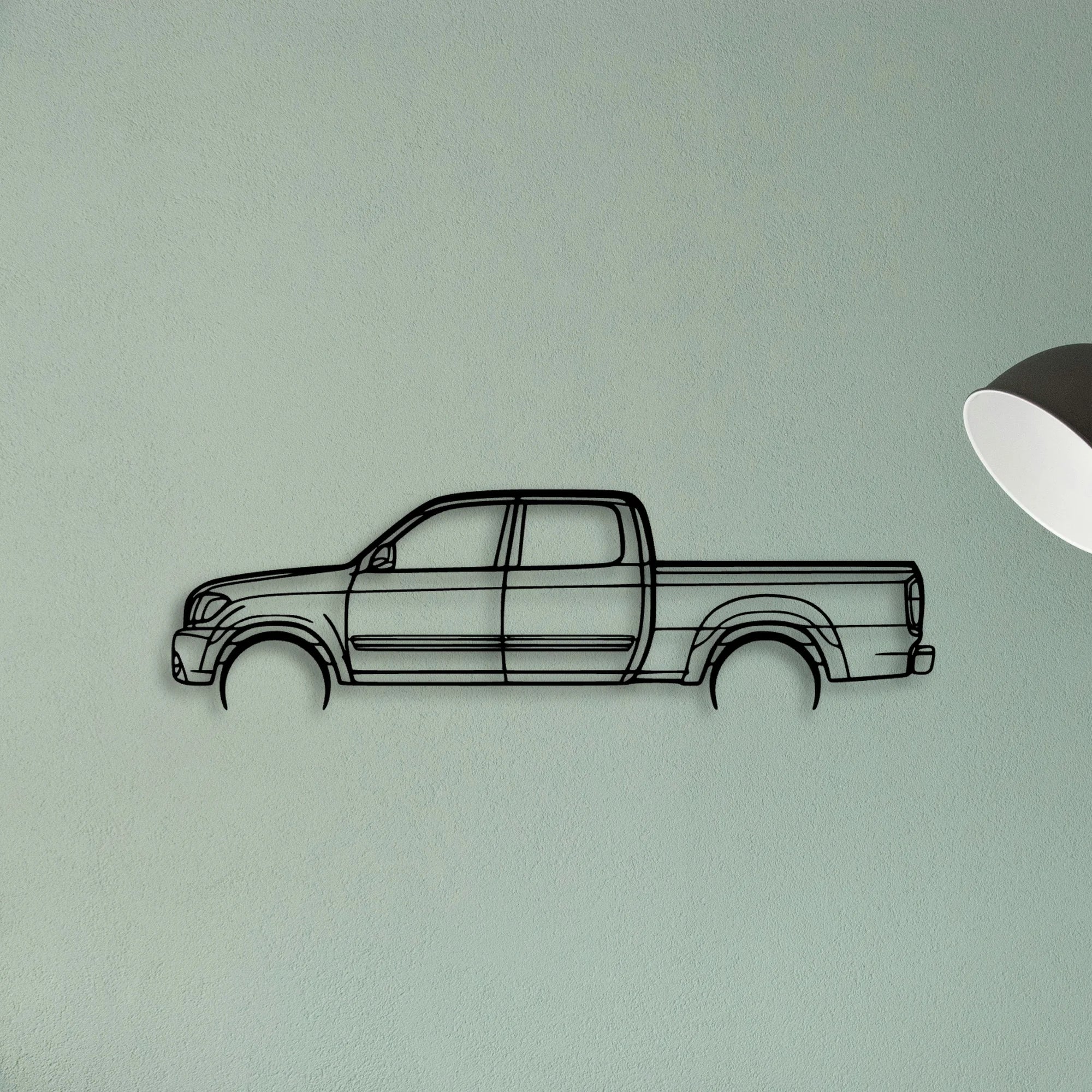 Tundra Double 2006 Classic Silhouette Metal Wall Art - Tinvibe