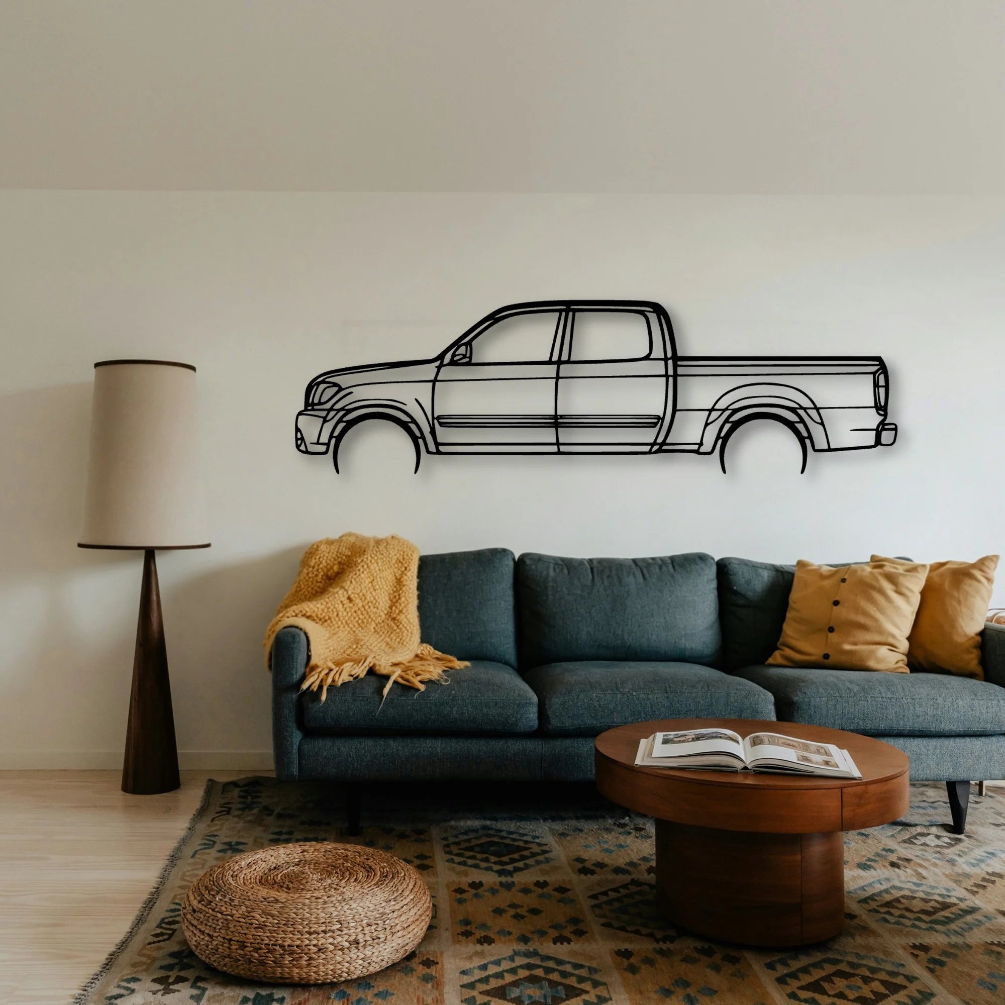 Tundra Double 2006 Classic Silhouette Metal Wall Art - Tinvibe