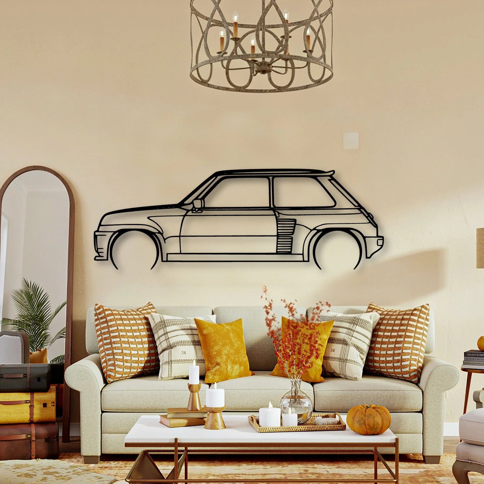 Turbo 2 1983 Classic Silhouette Metal Wall Art - Tinvibe