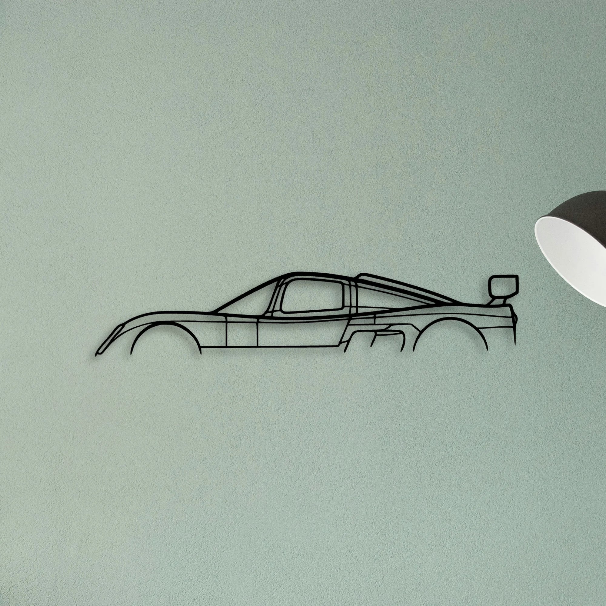 Ultima GTR 2004 Classic Silhouette Metal Wall Art - Tinvibe