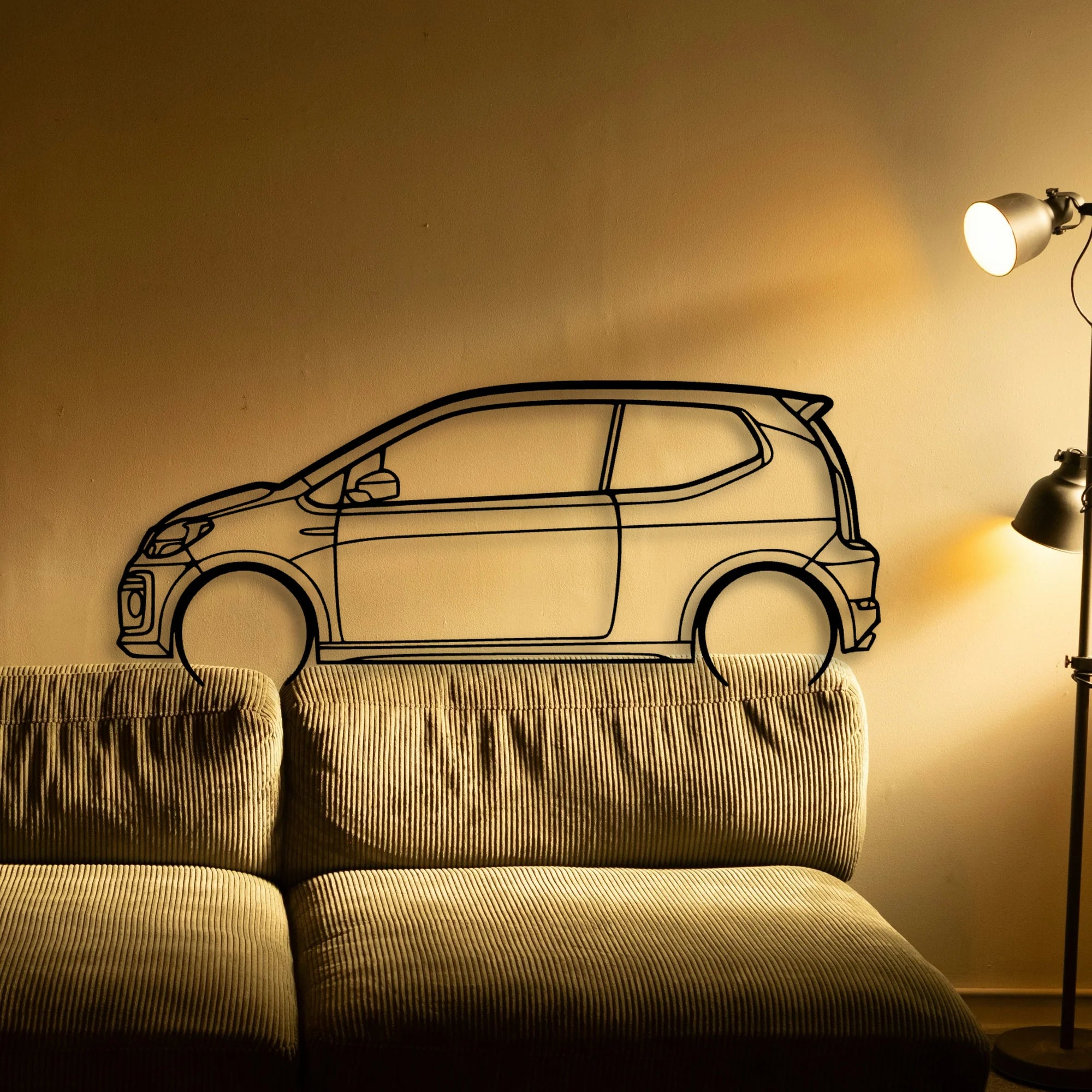 UP GTI 2019 Classic Silhouette Metal Wall Art - Tinvibe
