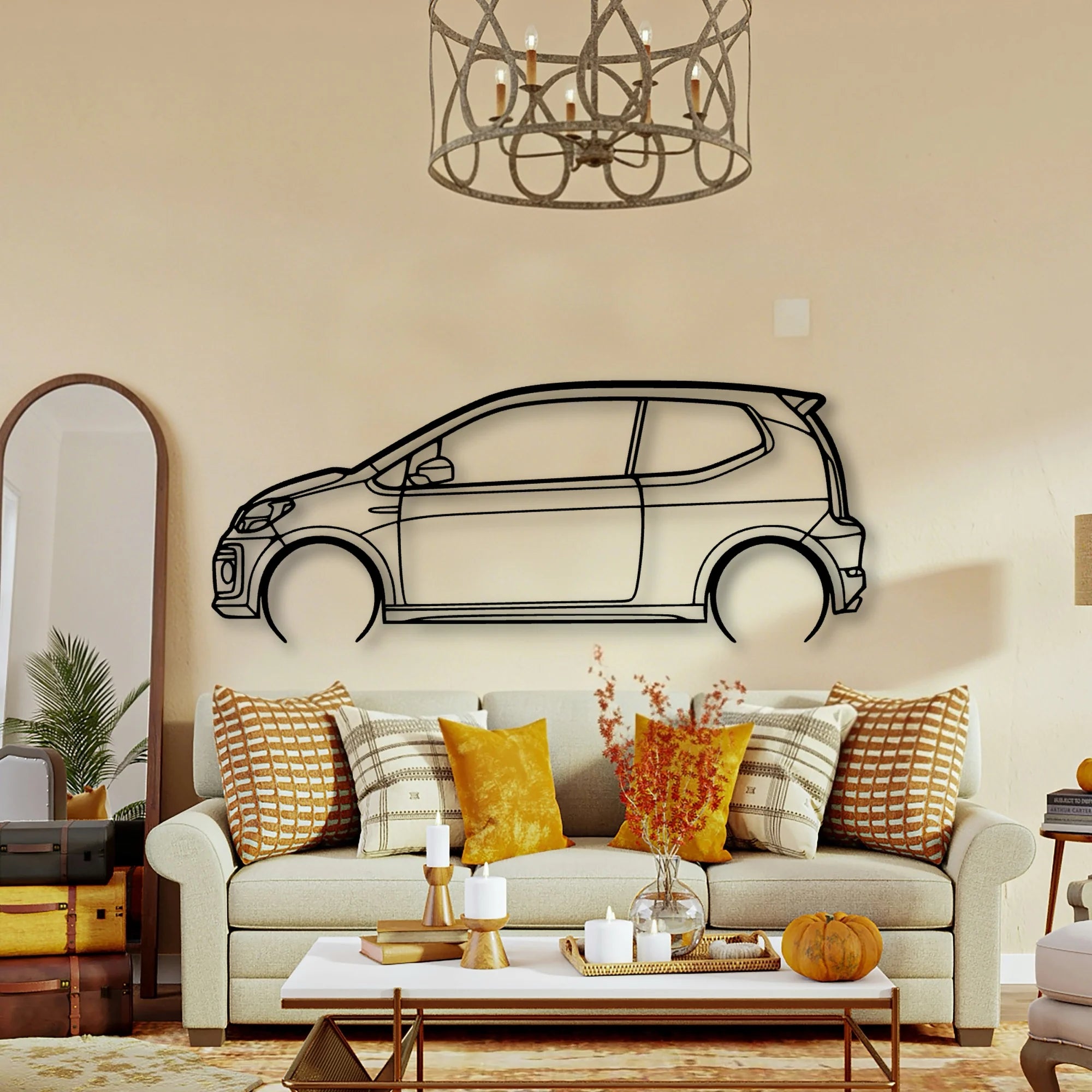 UP GTI 2019 Classic Silhouette Metal Wall Art - Tinvibe