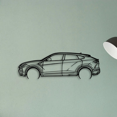 Urus 2 Classic Silhouette Metal Wall Art - Tinvibe