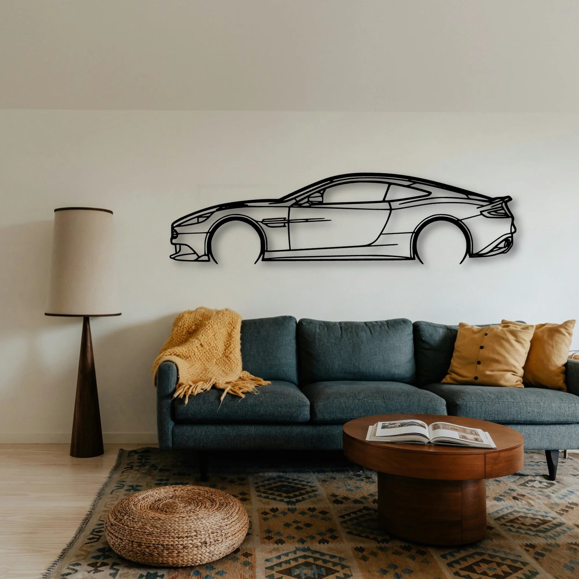 Vanquish S 2017 Classic Silhouette Metal Wall Art - Tinvibe