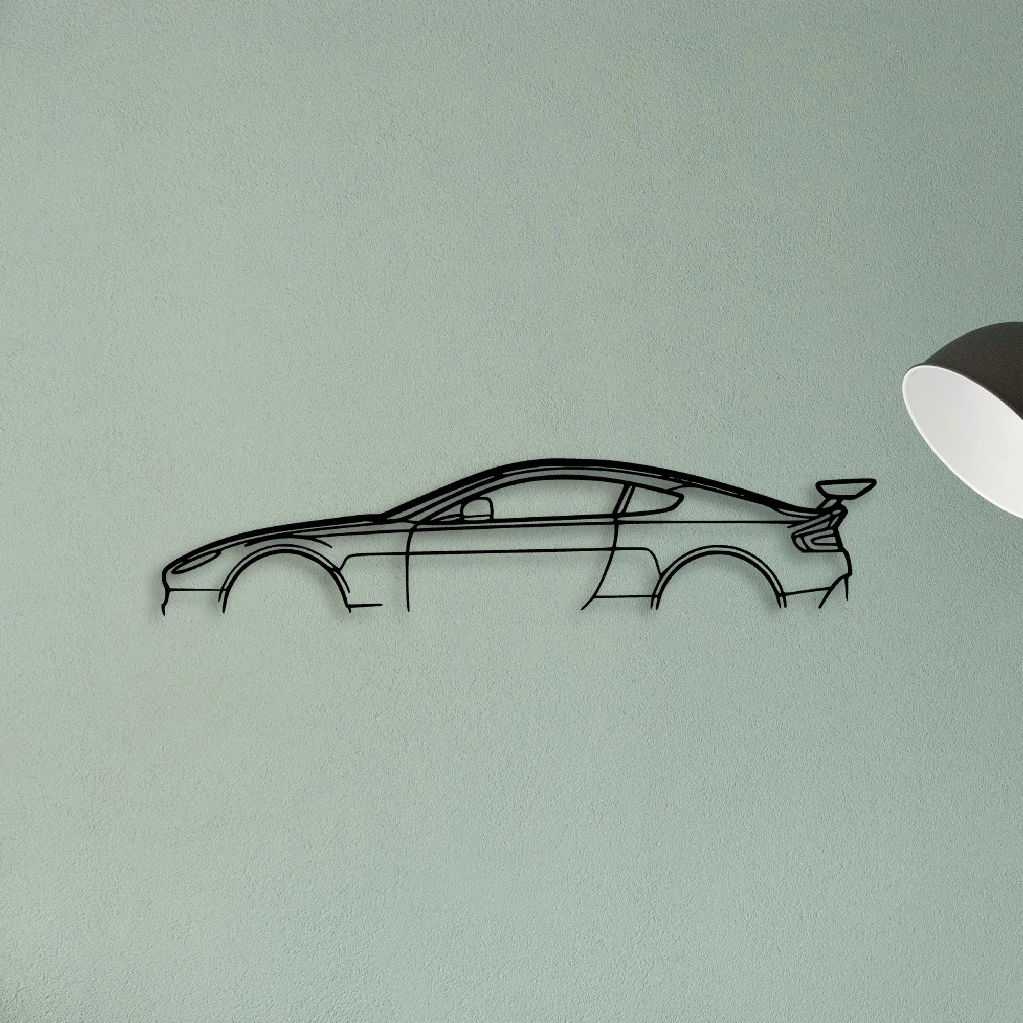 Vantage GT8 Classic Silhouette Metal Wall Art - Tinvibe
