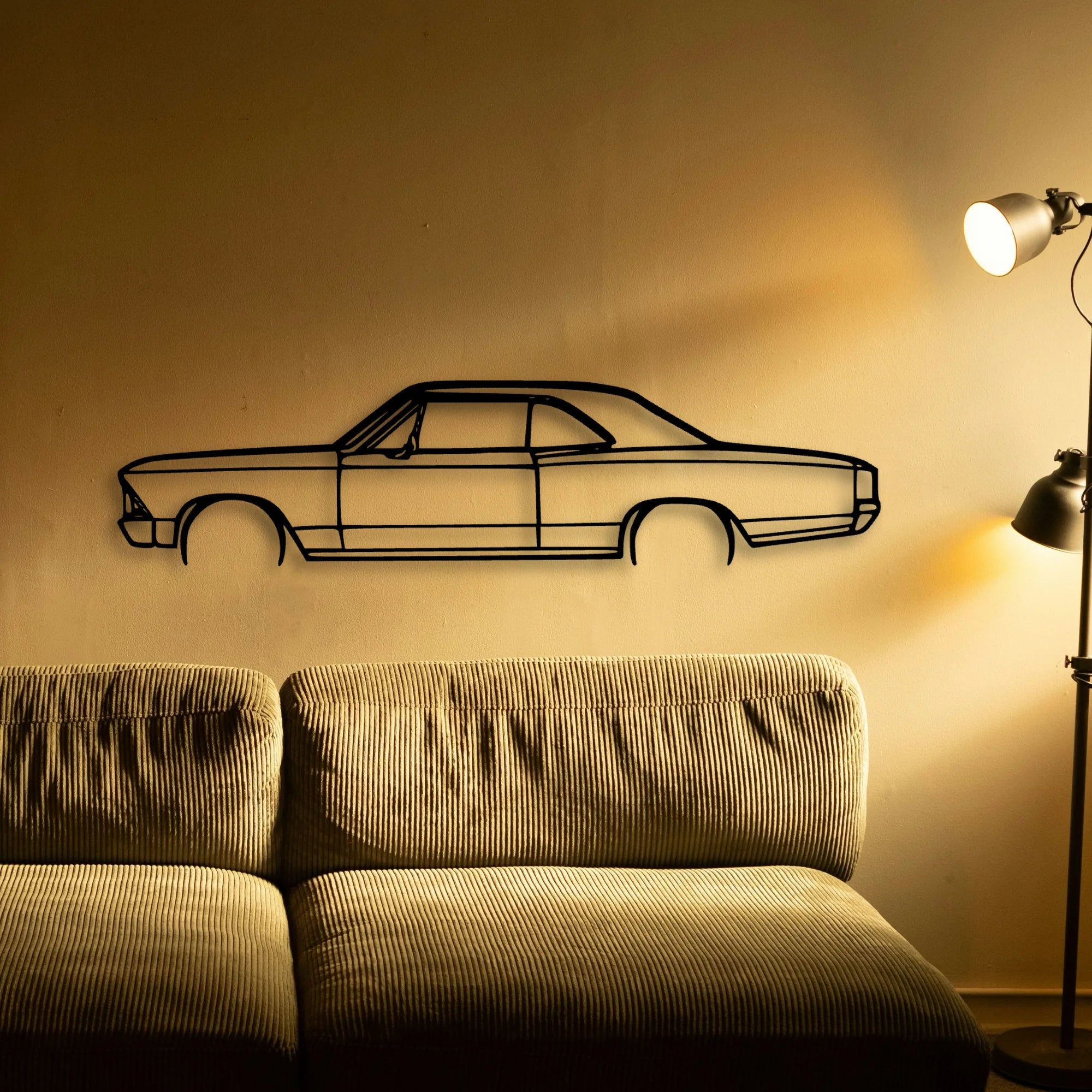Velle SS 1966 Classic Silhouette Metal Wall Art - Tinvibe