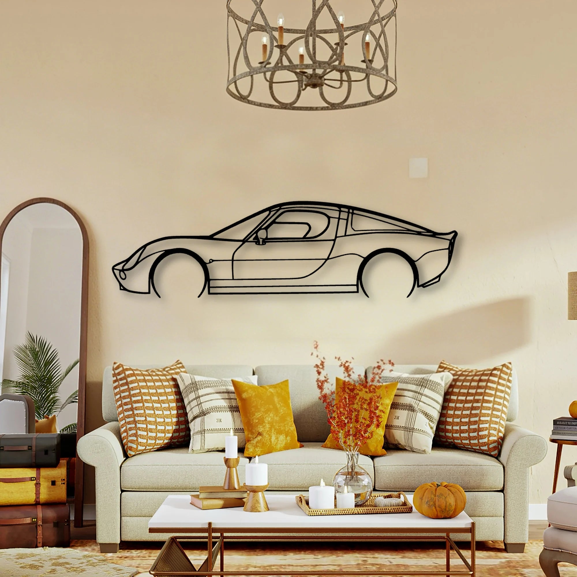 Vertige Classic Silhouette Metal Wall Art - Tinvibe