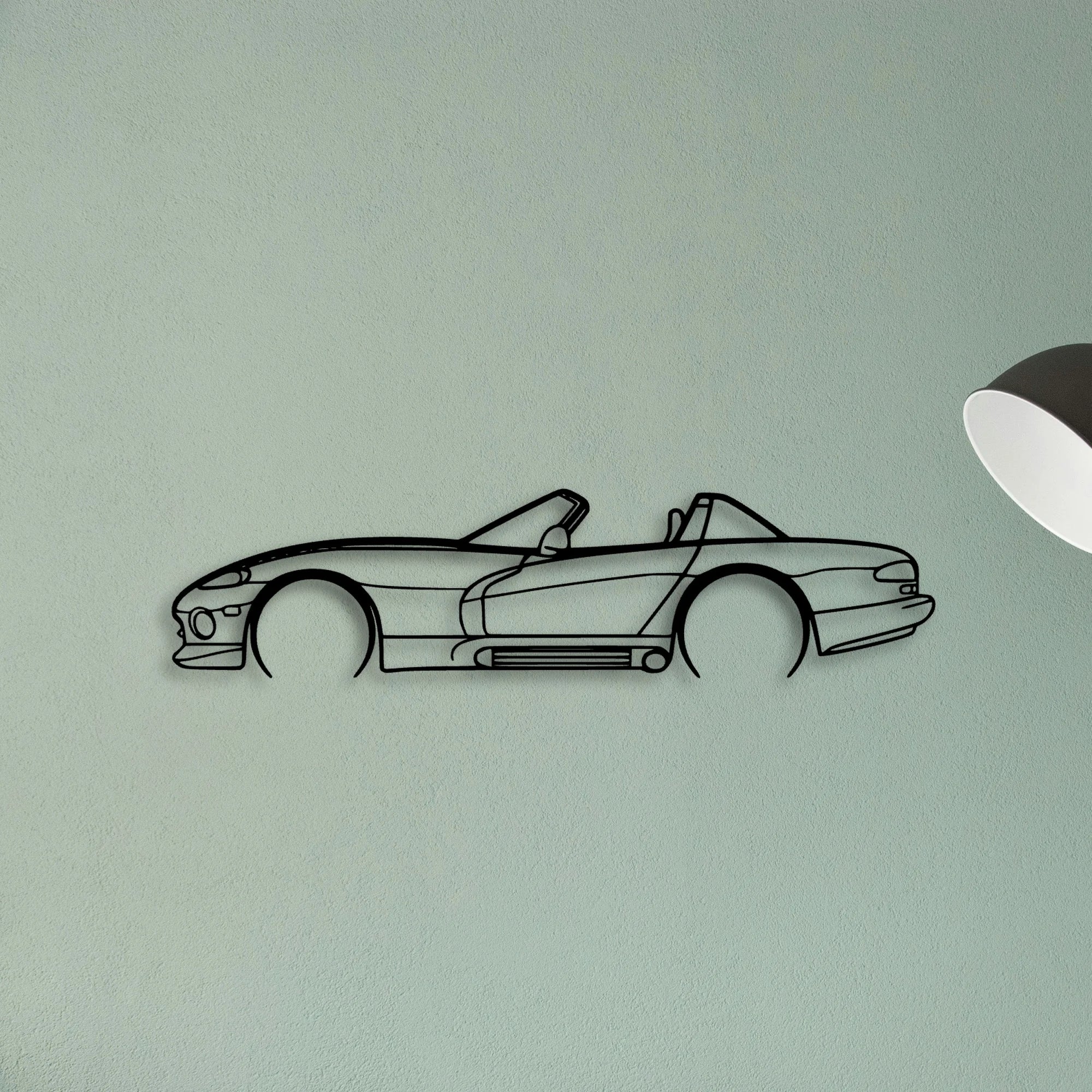 Viper 1993 RT10 Classic Silhouette Metal Wall Art - Tinvibe