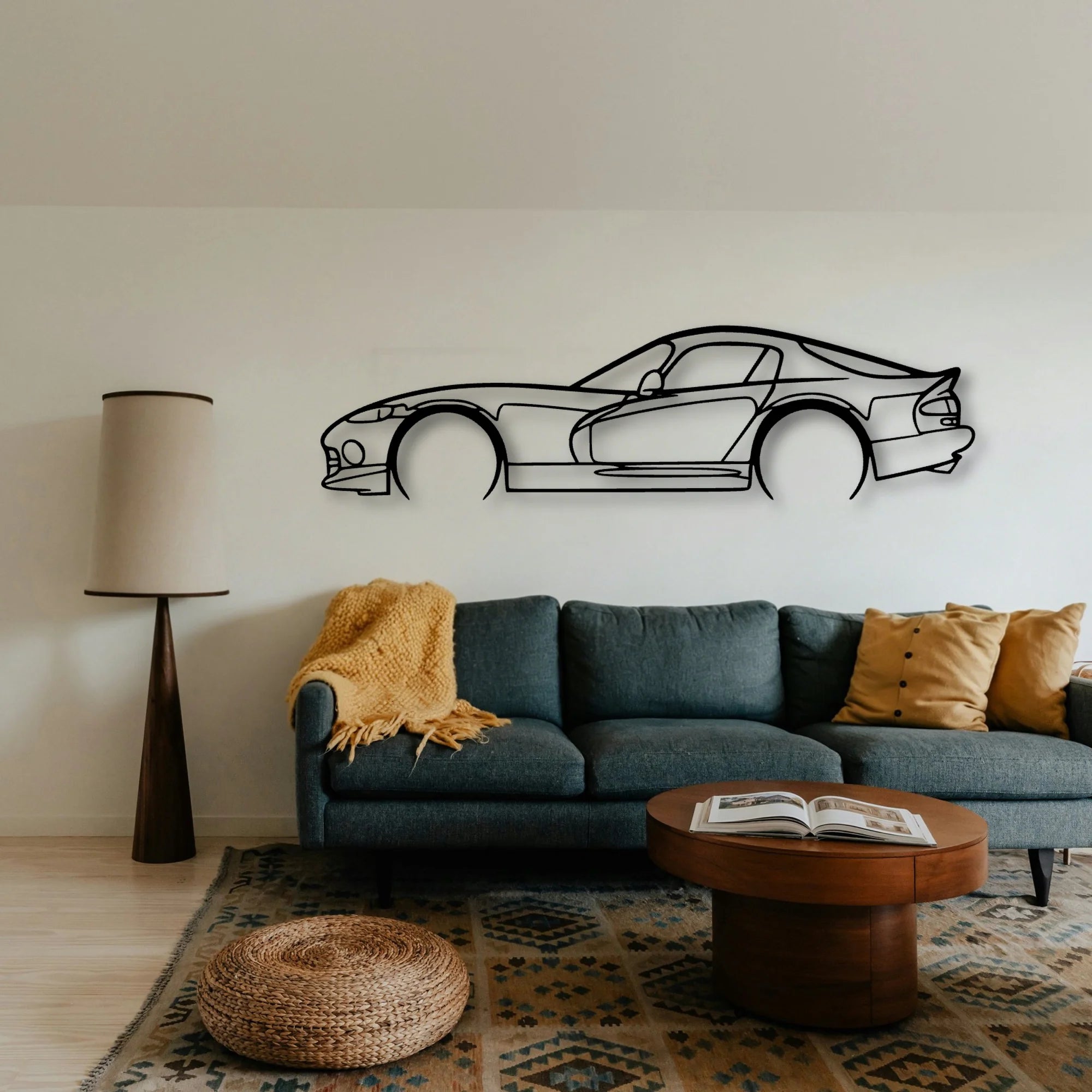 Viper ACR SR II 2002 Classic Silhouette Metal Wall Art - Tinvibe