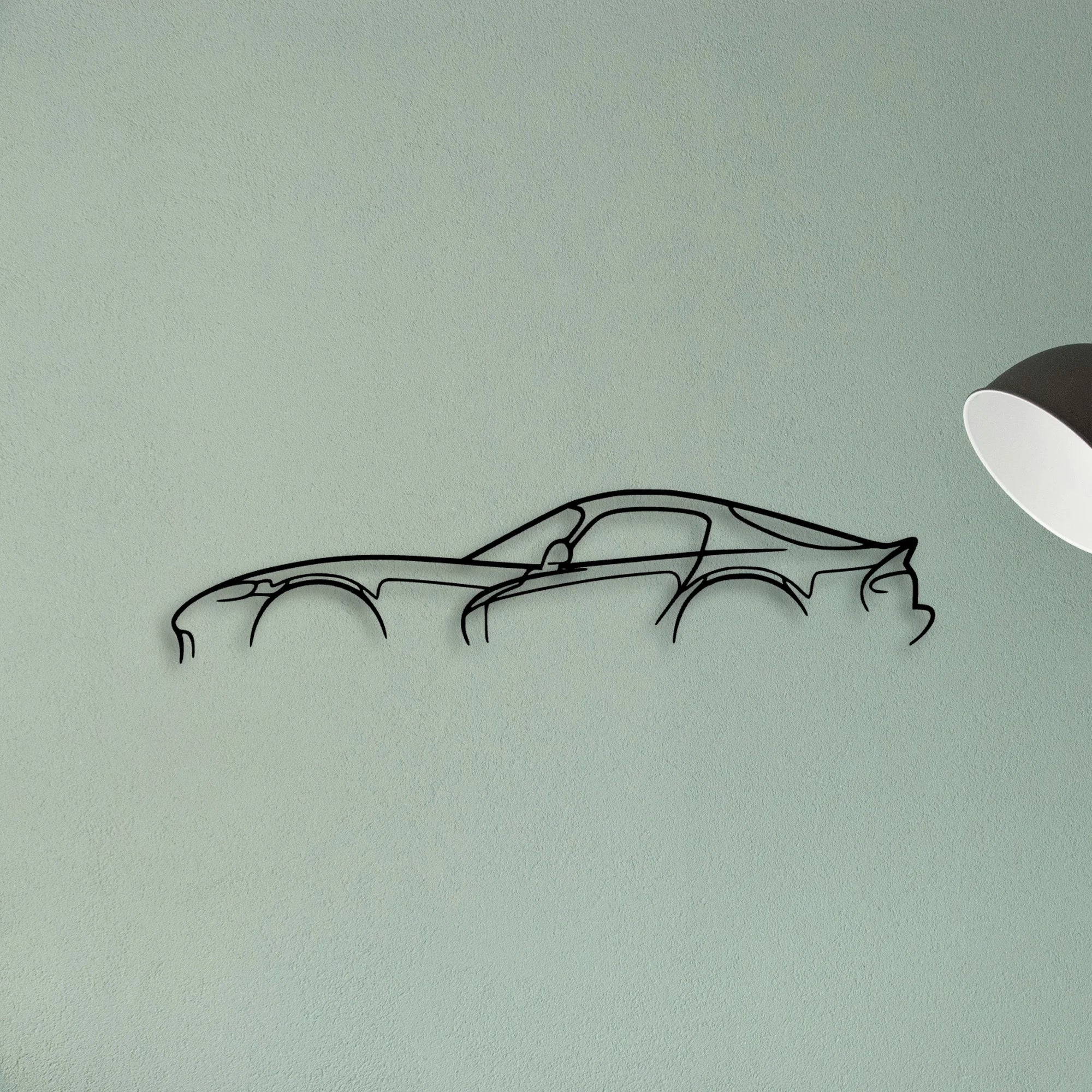 Viper GTS Classic Silhouette Metal Wall Art - Tinvibe